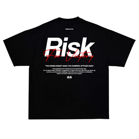 "RISK" Playera Oversize Color Negra